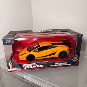 Jada Fast & Furious Lamborghini Gallardo Superleggera Toy Car - Vibrant Yellow